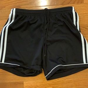 Black adidas basketball shorts